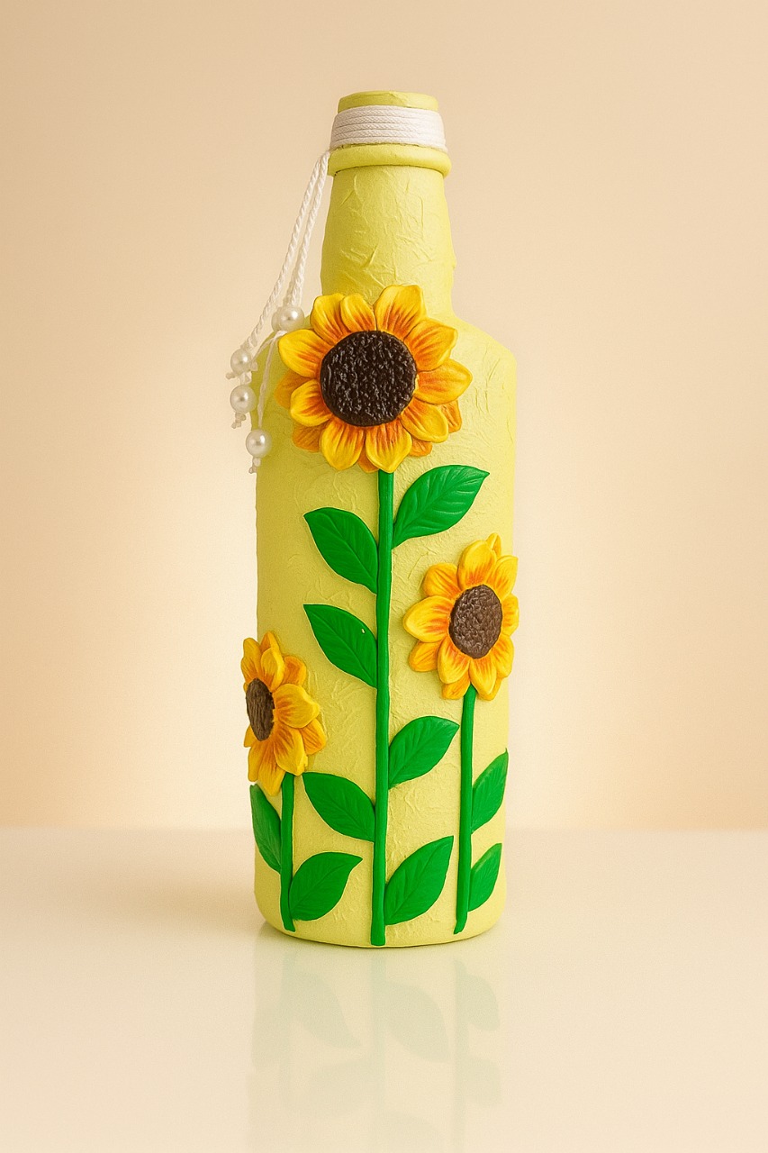 Golden Sunflower Charm